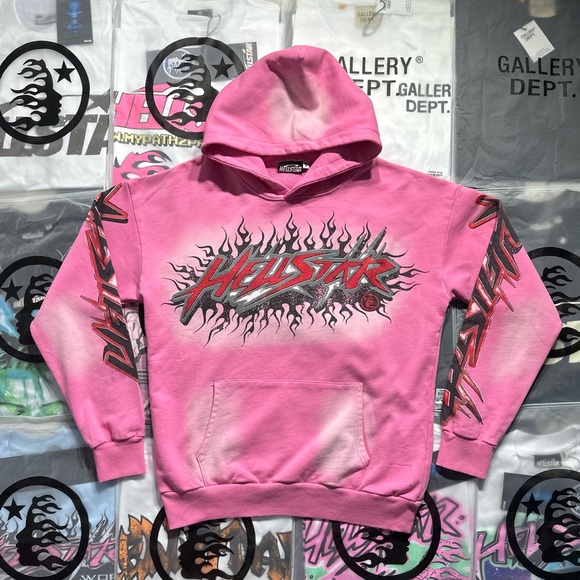 Hellstar BrainWashedWithout パーカー Sサイズ Hellstar Brainwashed Without Brain Hoodie and Sweatpants Pink